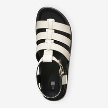 Load image into Gallery viewer, Bone Cream Chunky Gladiator Sandals