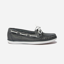 Load image into Gallery viewer, Moccasins Boat Women Marine Leather