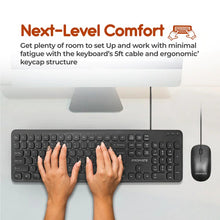 Load image into Gallery viewer, PROMATE Quiet Key Wired Compact KeyBoard & Mouse