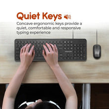 Load image into Gallery viewer, PROMATE Quiet Key Wired Compact KeyBoard & Mouse