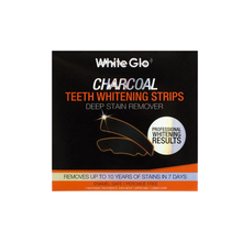 Load image into Gallery viewer, White Glo Charcoal Deep Stain Remover Strips 7 Treatments
