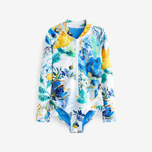 Load image into Gallery viewer, Ecru White Long Sleeved Swimsuit (3-12yrs)