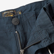 Load image into Gallery viewer, Navy Blue Belted Cargo Shorts