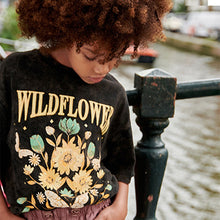 Load image into Gallery viewer, Charcoal Grey Oversized Graphic T-Shirt (6yrs)