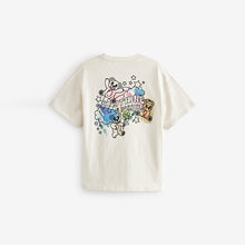 Load image into Gallery viewer, Ecru White Bears Oversized Graphic T-Shirt (3-12yrs)