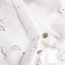 Load image into Gallery viewer, Monochrome Monochrome Bear Baby Sleepsuits 3 Pack (0-2yrs)