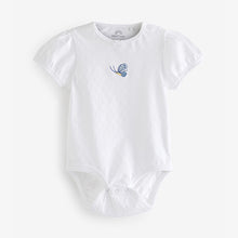 Load image into Gallery viewer, Yellow/Blue Baby Short Sleeve Bodysuits 4 Pack (0mth-2yrs)