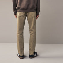 Load image into Gallery viewer, Tan Brown Slim Fit Coloured Stretch Jeans