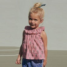 Load image into Gallery viewer, Pink Frill Collar Blouse (3mths-6yrs)