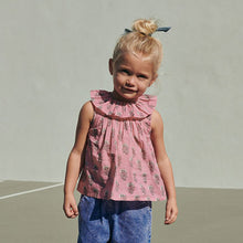 Load image into Gallery viewer, Pink Frill Collar Blouse (3mths-6yrs)
