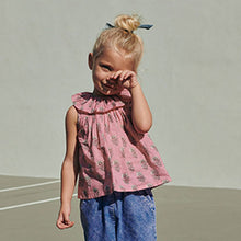 Load image into Gallery viewer, Pink Frill Collar Blouse (3mths-6yrs)
