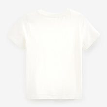 Load image into Gallery viewer, Ecru White Heart Short Sleeve Sequin T-Shirt (3-12yrs)