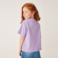 Load image into Gallery viewer, Purple Star Short Sleeve Sequin T-Shirt (3-12yrs)
