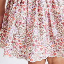 Load image into Gallery viewer, Pink/White Floral Skirt Dress (3-12yrs)
