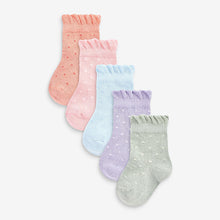 Load image into Gallery viewer, Pastel Baby Socks 5 Pack (0mths-2yrs)