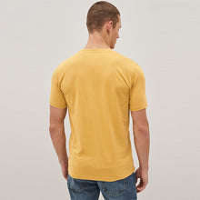 Load image into Gallery viewer, Mustard Slim Fit Essential Crew Neck T-Shirt