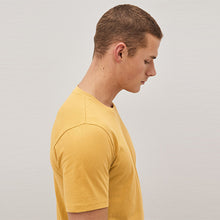 Load image into Gallery viewer, Mustard Slim Fit Essential Crew Neck T-Shirt