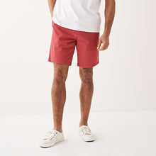 Load image into Gallery viewer, Red Stretch Chino Shorts