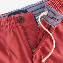 Load image into Gallery viewer, Red Stretch Chino Shorts