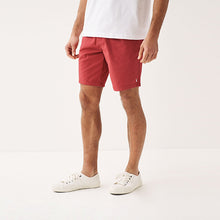 Load image into Gallery viewer, Red Stretch Chino Shorts
