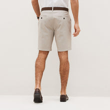Load image into Gallery viewer, Stone Belted Chino Shorts with Stretch