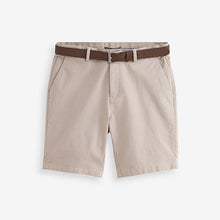 Load image into Gallery viewer, Stone Belted Chino Shorts with Stretch