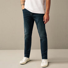 Load image into Gallery viewer, Blue Deep Slim Fit Vintage Stretch Authentic Jeans