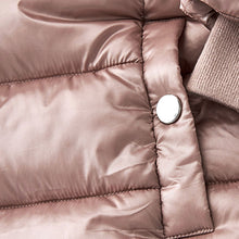 Load image into Gallery viewer, Toffee Pink Shower Resistant Faux Fur Trim Padded Coat (3-12yrs)
