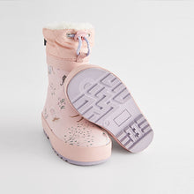 Load image into Gallery viewer, Pink Fairy Thermal Thinsulate™ Lined Cuff Wellies (Younger Girls)
