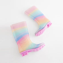 Load image into Gallery viewer, Rainbow Glitter Wellies (Older Girls)