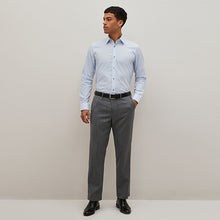 Load image into Gallery viewer, Blue/Blue Stripe Regular Fit Trimmed Shirts 2 Pack