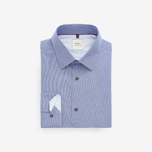 Load image into Gallery viewer, Blue/Blue Stripe Regular Fit Trimmed Shirts 2 Pack