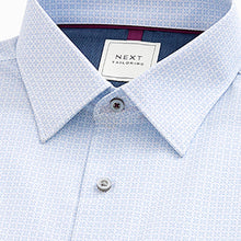 Load image into Gallery viewer, Blue Geometric Slim Fit Shirt And Tie Set 2 Pack