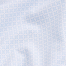 Load image into Gallery viewer, Blue Geometric Slim Fit Shirt And Tie Set 2 Pack