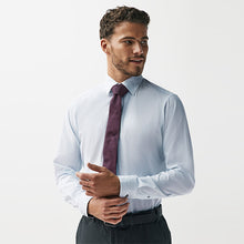 Load image into Gallery viewer, Blue Geometric Slim Fit Shirt And Tie Set 2 Pack