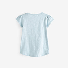 Load image into Gallery viewer, Blue Daisy Pocket T-Shirt (1.5-12yrs)