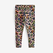 Load image into Gallery viewer, Neutral Bright Animal Print Leggings (3-12yrs)