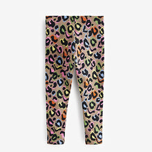 Load image into Gallery viewer, Neutral Bright Animal Print Leggings (3-12yrs)
