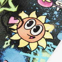 Load image into Gallery viewer, Black Graffiti Character Printed Leggings (3-12yrs)