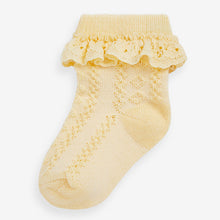 Load image into Gallery viewer, Pastel Lace Baby Socks 7 Pack (0mths-2yrs)