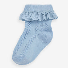 Load image into Gallery viewer, Pastel Lace Baby Socks 7 Pack (0mths-2yrs)