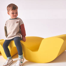 Load image into Gallery viewer, Stone Colourblock Character Sweatshirt and Legging Set (3mths-6yrs)