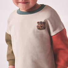 Load image into Gallery viewer, Stone Colourblock Character Sweatshirt and Legging Set (3mths-6yrs)