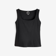 Load image into Gallery viewer, Black Square Neck Vest