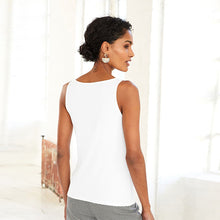 Load image into Gallery viewer, White Square Neck Vest