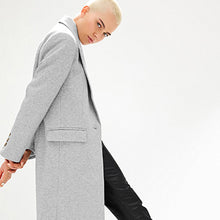 Load image into Gallery viewer, Grey Revere Collar Coat