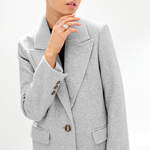 Load image into Gallery viewer, Grey Revere Collar Coat