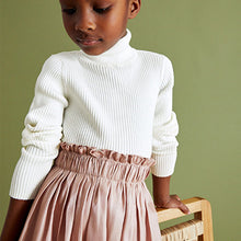 Load image into Gallery viewer, Ecru Marl Roll Neck Jumper (3-16yrs)