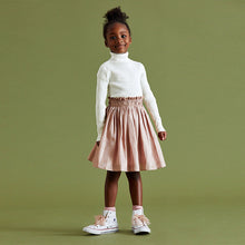 Load image into Gallery viewer, Ecru Marl Roll Neck Jumper (3-16yrs)