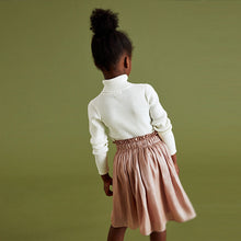 Load image into Gallery viewer, Ecru Marl Roll Neck Jumper (3-16yrs)